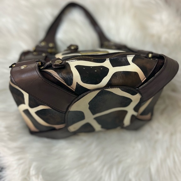 Vintage Jimmy Choo Giraffe Print Shoulder Bag - Picture 3 of 14